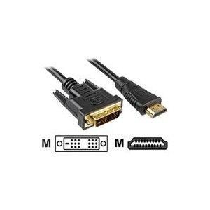 Sharkoon 4044951009060 - 3 m - HDMI - DVI-D - Oro - Nero...