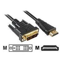 Sharkoon Adapterkabel - Single Link - HDMI männlich zu DVI-D männlich