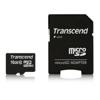 Transcend Flash-Speicherkarte (microSDHC/SD-Adapter inbegriffen)