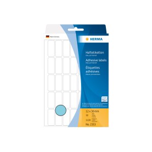 HERMA 2353 - Blu - Rettangolo con angoli arrotondati -...