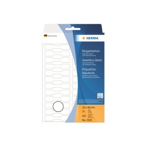 HERMA - Papier - selbstklebend - weiß - 10 x 49 mm...