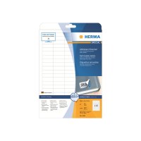 HERMA Special - Papier - matt - selbstklebend, entfernbarer Klebstoff - weiß - 38.1 x 12.7 mm 2750 Etikett(en) (25 Bogen x 110) Etiketten