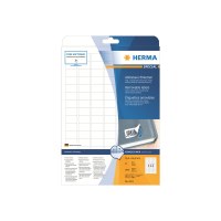 HERMA Special - Papier - matt - selbstklebend, entfernbarer Klebstoff - weiß - 25.4 x 16.9 mm 2800 Etikett(en) (25 Bogen x 112) Etiketten