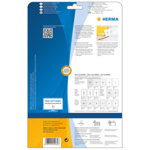 HERMA Special - Weiß - A4 (210 x 297 mm) 25 Etikett(en) permanent selbstklebende, matte, lichtundurchlässige Korrektur-/Abdecketiketten aus Papier