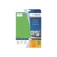 HERMA Special - Papier - matt - permanent selbstklebend - grün - 45.7 x 21.2 mm 960 Etikett(en) (20 Bogen x 48) Etiketten