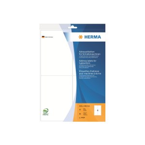 HERMA Self-adhesive - white