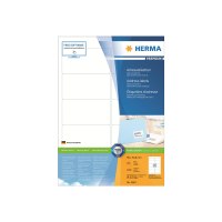 HERMA Premium - Papier - matt - permanent selbstklebend - weiß - 96 x 50.8 mm 1000 Etikett(en) (100 Bogen x 10) laminierte Adressetiketten