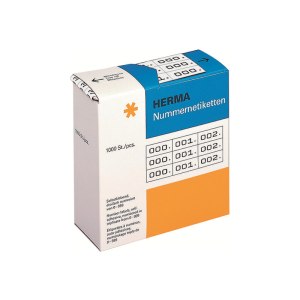 HERMA Black, white - 10 x 22 mm 3000 label(s) (1000...