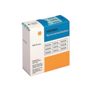 HERMA Black, blue - 10 x 22 mm 3000 label(s) (1000...