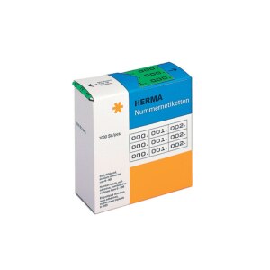 HERMA Schwarz, grün - 10 x 22 mm 3000 Etikett(en)...