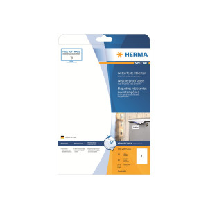 HERMA Special - White - A4 (210 x 297 mm) 10 label(s) outdoor permanent self-adhesive matte opaque film labels