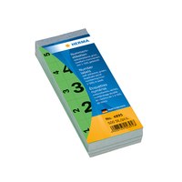 HERMA Number blocks self-adhesive green 28x56 mm 1-500 - Green - Rectangle - Paper - Germany - 28 mm - 56 mm