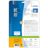 HERMA Premium - Papier - matt - permanent selbstklebend - weiß - A4 (210 x 297 mm) 25 Etikett(en) laminierte Etiketten