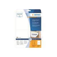 HERMA Special - Papier - matt - selbstklebend, entfernbarer Klebstoff - weiß - A6 (105 x 148 mm) 100 Etikett(en) (25 Bogen x 4) Etiketten