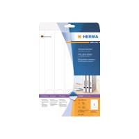 HERMA Special - Papier - matt - permanent selbstklebend - weiß - 34 x 297 mm 125 Etikett(en) (25 Bogen x 5) undurchsichtige Aktenetiketten