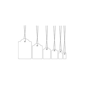 HERMA Strung marking tags - White