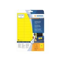 HERMA Special - Matt - selbstklebend - Gelb - 21.2 x 45.7 mm 1200 Stck. (25 Bogen x 48) Folienetiketten