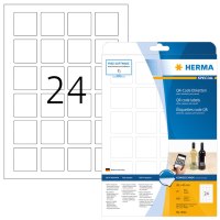 HERMA Special - Papier - matt - permanent selbstklebend - weiß - 40 x 40 mm 600 Etikett(en) (25 Bogen x 24) undurchsichtige Aktenetiketten