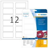 HERMA Special - Papier - matt - permanent selbstklebend - weiß - 80 x 40 mm 300 Etikett(en) (25 Bogen x 12) undurchsichtige Aktenetiketten