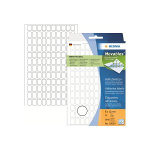 HERMA Self-adhesive - white