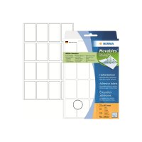 HERMA Movables - Papier - selbstklebend - weiß - 25 x 40 mm 512 Etikett(en) (32 Bogen x 16) Etiketten