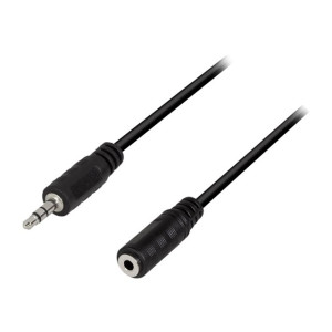 LogiLink Audioverlängerungskabel - mini-phone stereo 3.5 mm weiblich zu mini-phone stereo 3.5 mm männlich