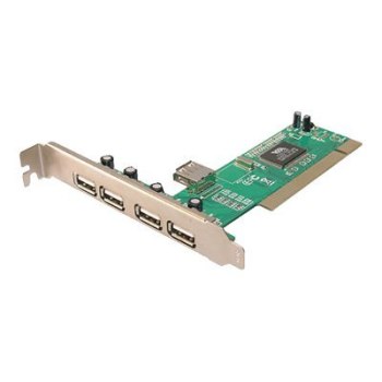 LogiLink PCI Card USB 2.0 4+1 Port - USB-Adapter