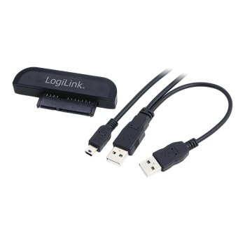 LogiLink Serial adapter - USB, mini-USB Type B (M) to SATA