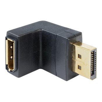 Delock Adapter Displayport male > Displayport female angled down