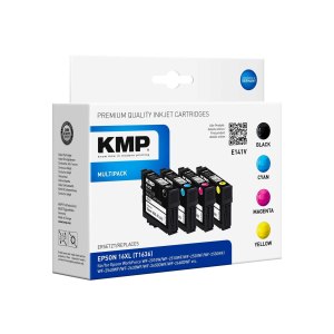 KMP MULTIPACK E141V - 4er-Pack - Schwarz, Gelb, Cyan,...