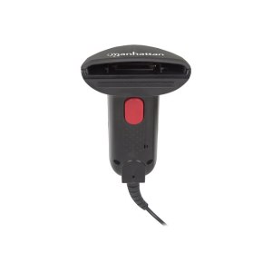 Manhattan Contact CCD Handheld Barcode Scanner, USB, 60mm Scan Width, Cable 152cm, Max Ambient Light 5,000 lux (sunlight), Black, Three Year Warranty, Box