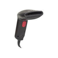 Manhattan Contact CCD Handheld Barcode Scanner, USB, 60mm Scan Width, Cable 152cm, Max Ambient Light 5,000 lux (sunlight), Black, Three Year Warranty, Box