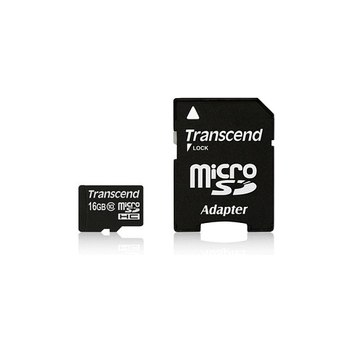 Transcend Premium - Flash memory card (microSDHC to SD adapter included)