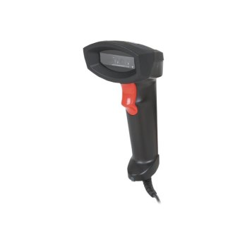 Manhattan Linear CCD Handheld Barcode Scanner, USB, 500mm Scan Depth, IP54 rating, Cable length 1.5m, Max Ambient Light 100,000 lux (sunlight), Black, Three Year Warranty, Box