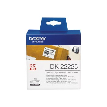 Brother DK-22225 - Papier - Schwarz auf Weiß - Rolle (3,8 cm x 30,5 m)