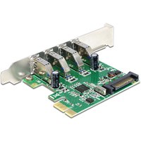 DeLock PCI Express Card > 4 x USB 3.0 - USB-Adapter - PCIe 2.0 - USB 3.0 x 4