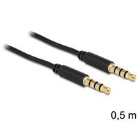 Delock Headset cable - 4-pole mini jack (M) to 4-pole mini jack (M)