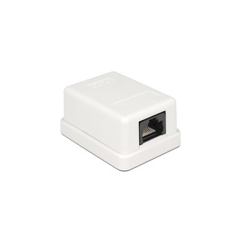 DeLOCK - Wanddose - RJ-45 - weiß