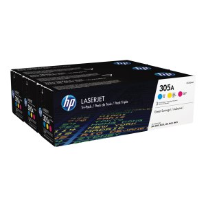 HP 305A - 3-pack - yellow, cyan, magenta