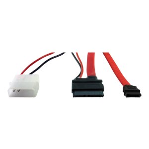 Inter-Tech SATA cable - Slimline SATA to SATA, 2 pin...