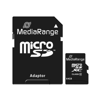 MEDIARANGE Flash memory card (microSDXC to SD adapter included)