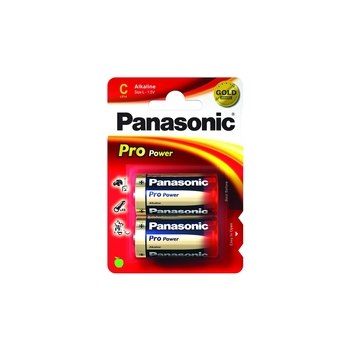 Panasonic 1x2 LR14PPG - Einwegbatterie - Alkali - 1,5 V - 2 Stück(e) - Blau - Gold - Rot - 25,7 mm - LR14PPG/2BP - 1.5 V - C-L