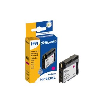 Pelikan H91 - Inchiostro a base di pigmento - Magenta - HP OfficeJet 6100 - 6600 - 6600e-All-in-One - 6700 - 6700Premium - 7610 - 7612wide format - 1 pezzo(i) - 14 ml - 1084 pagine