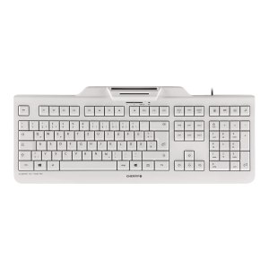 Cherry KC 1000 SC - Keyboard - 105 keys QWERTZ - Gray, White