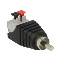 Delock Audio adaptor - 2 pin terminal block (M) to RCA (M)