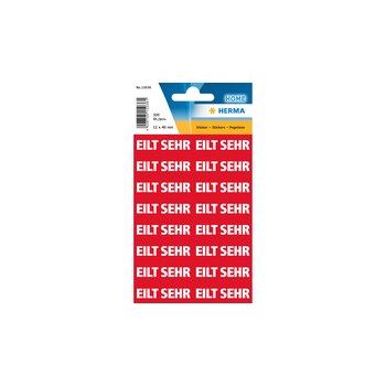 HERMA 15036 - Red - White - Paper - Germany - 12.5 mm - 40 mm - 320 pc(s)