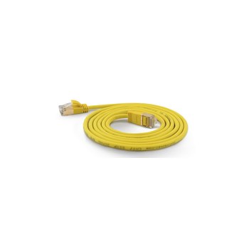 WANTEC 7173 - 1 m - Cat7 - S/FTP (S-STP) - RJ-45 - RJ-45 - Yellow