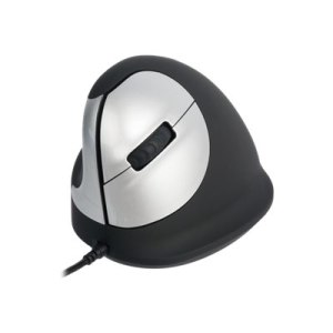 R-Go HE Mouse Ergonomic Mouse, Medium (165-195mm), Left Handed, wired