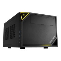 Sharkoon SHARK ZONE C10 - Tower - Mini-ITX - ohne Netzteil (ATX12V / SFX12V) - Schwarz, Gelb - USB/Audio