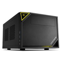 Sharkoon SHARK ZONE C10 - Tower - Mini-ITX - ohne Netzteil (ATX12V / SFX12V) - Schwarz, Gelb - USB/Audio